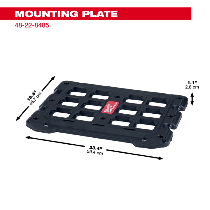 Milwaukee【専用アタッチメント】マウンティングプレート１個 PACKOUT™ マウンティングプレート 48-22-8485｜Milwaukee Tool公式